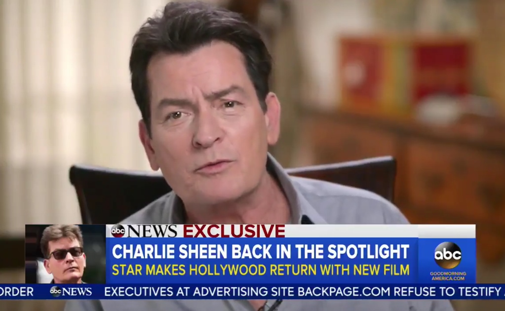 Charlie Sheen pensó en suicidarse tras diagnóstico de VIH