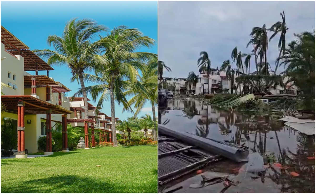 Antes y después del huracán "Otis": 3 lujosos complejos devastados en Acapulco Diamante 