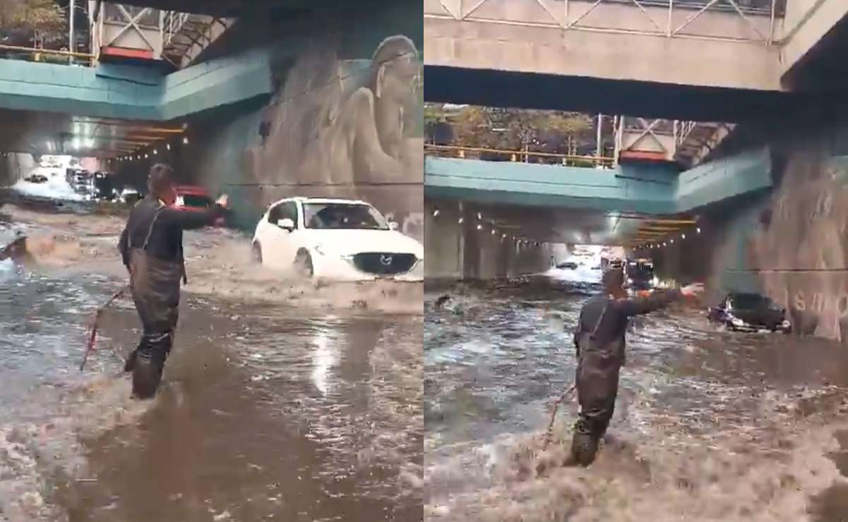 Fuertes lluvias causan encharcamientos y caída de árboles en CDMX