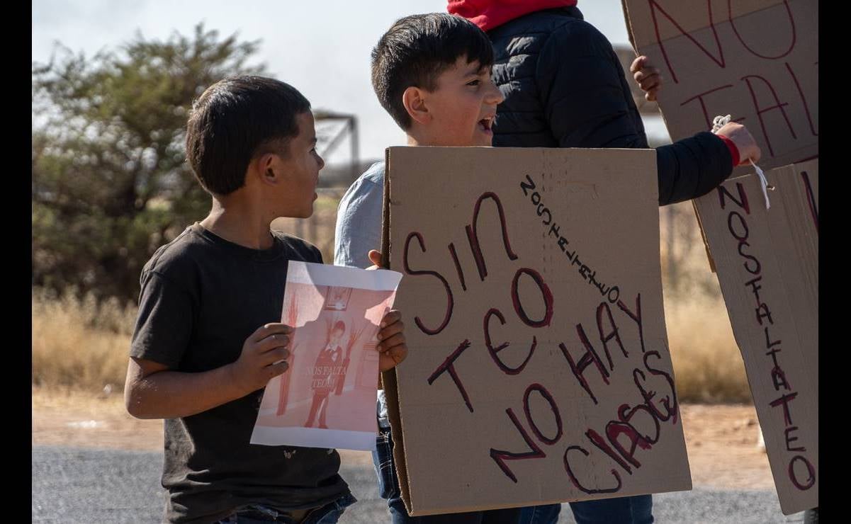 Pobladores de Chaparrosa en Zacatecas marchan por desaparición del niño Tadeo 
