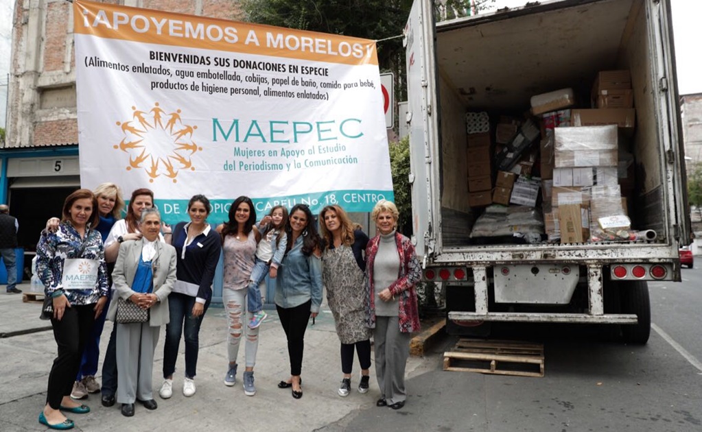 MAEPEC extiende labor de acopio de víveres por Morelos