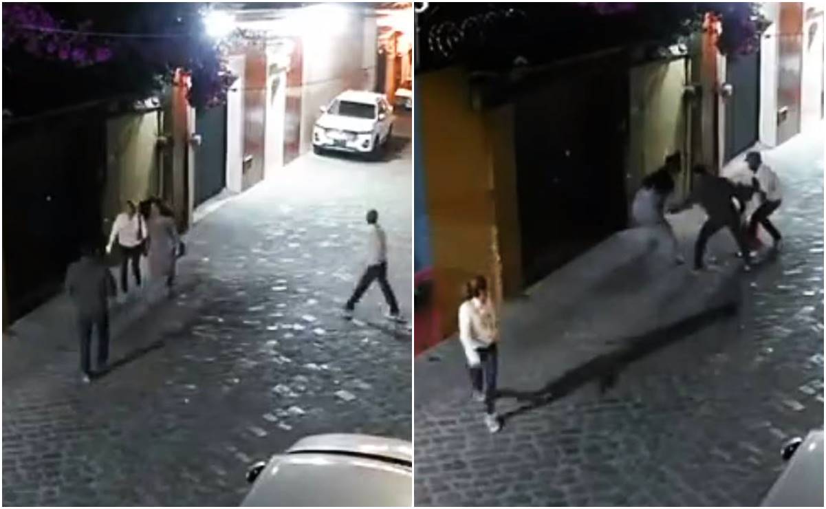 VIDEO: A gritos, una joven ahuyenta a 2 asaltantes en calles de Oaxaca 