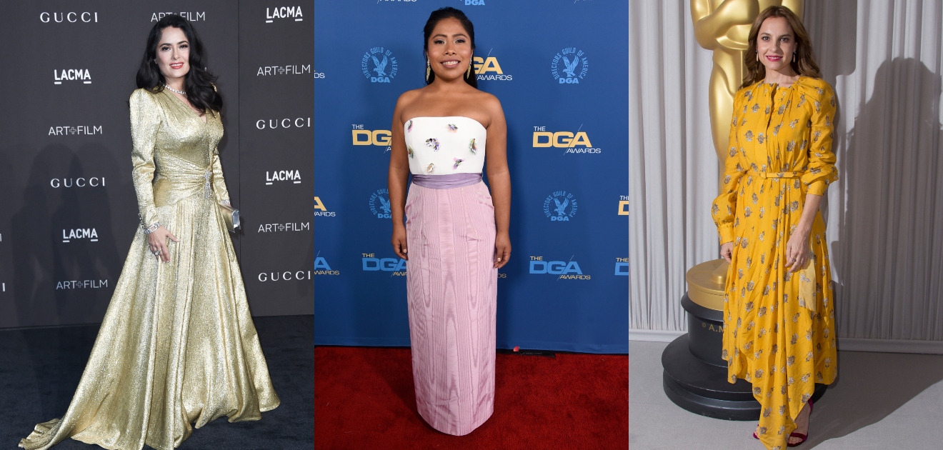 Tres mexicanas nominadas al Oscar: Salma Hayek, Yalitza Aparicio y Marina de Tavira 