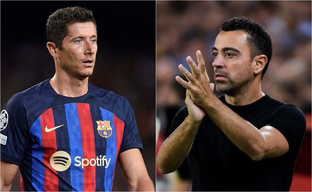 Xavi: A Lewandowski no lo cambio por nada del mundo