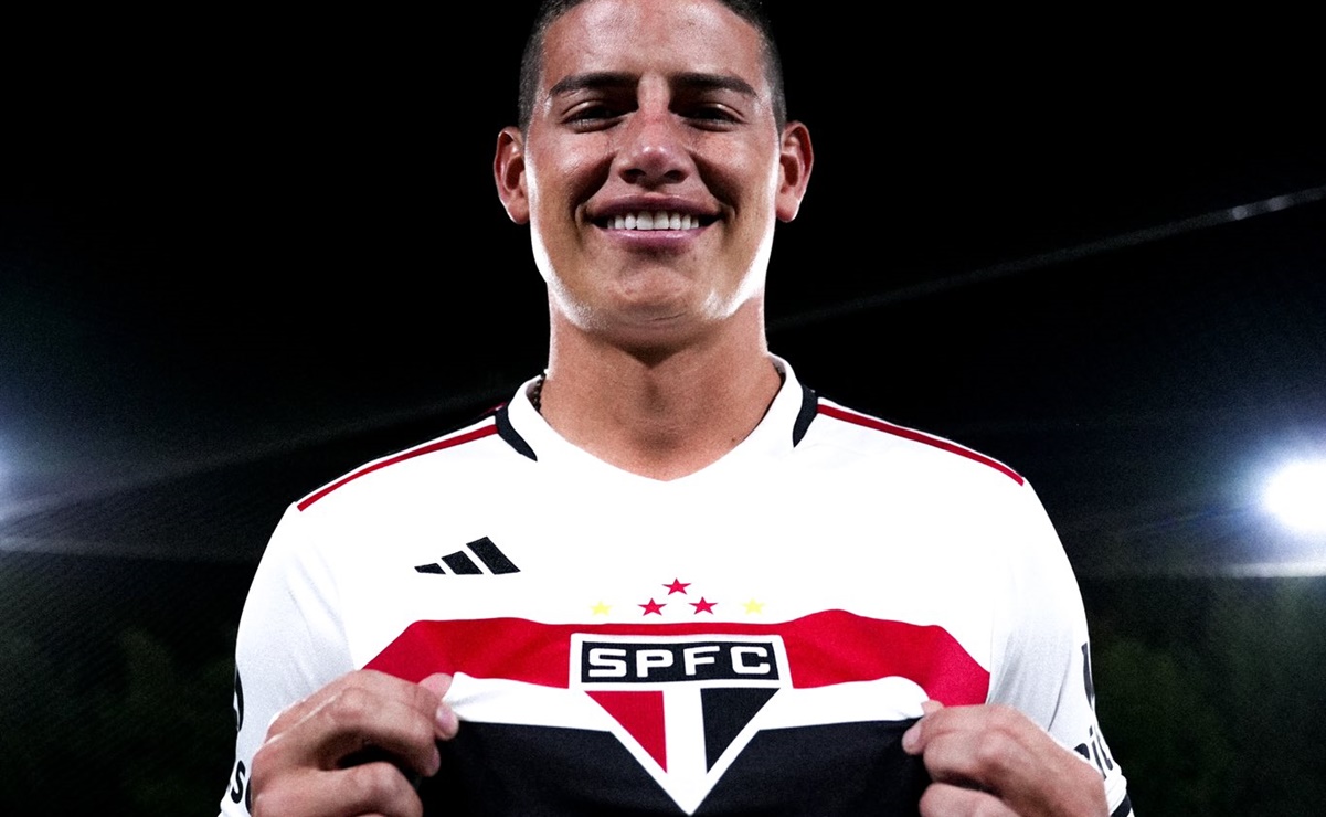 James Rodríguez fue presentado como refuerzo del Sao Paulo