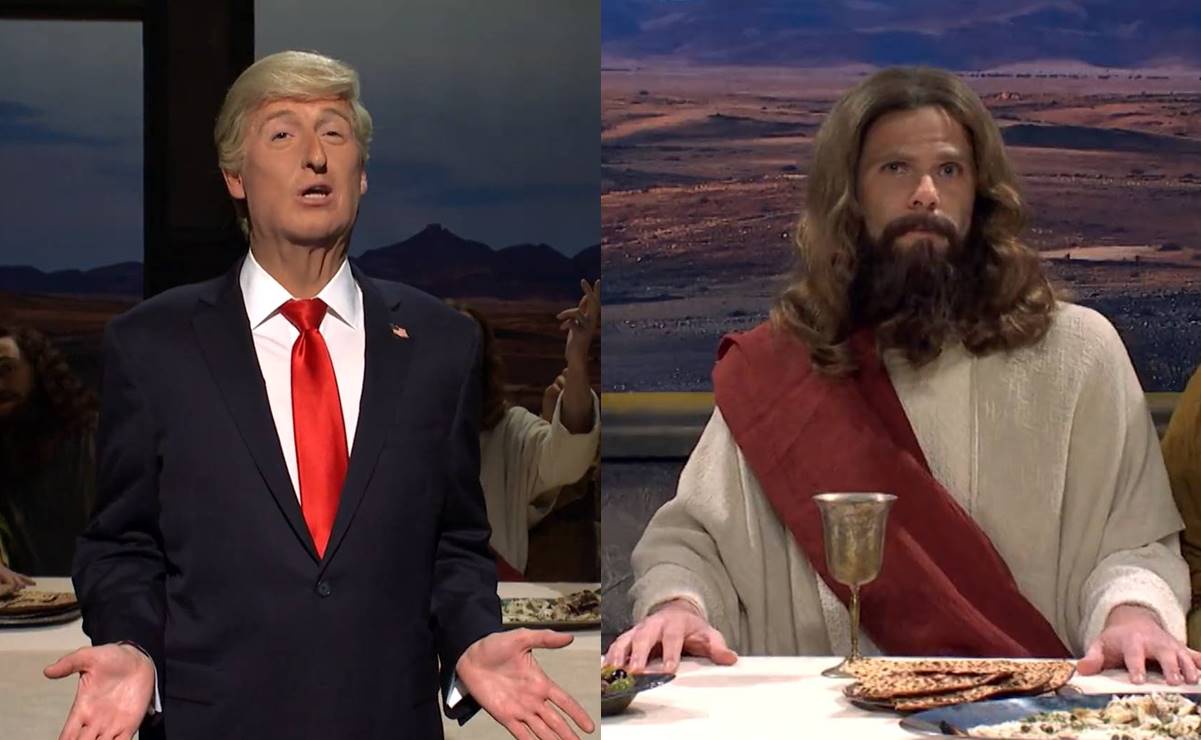 Parodian a Trump y sus comparaciones con Jesucristo en sketch del Saturday Night Live, en pleno Sábado Santo