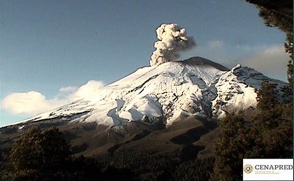 Popocatépetl emite 256 exhalaciones en últimas 24 horas