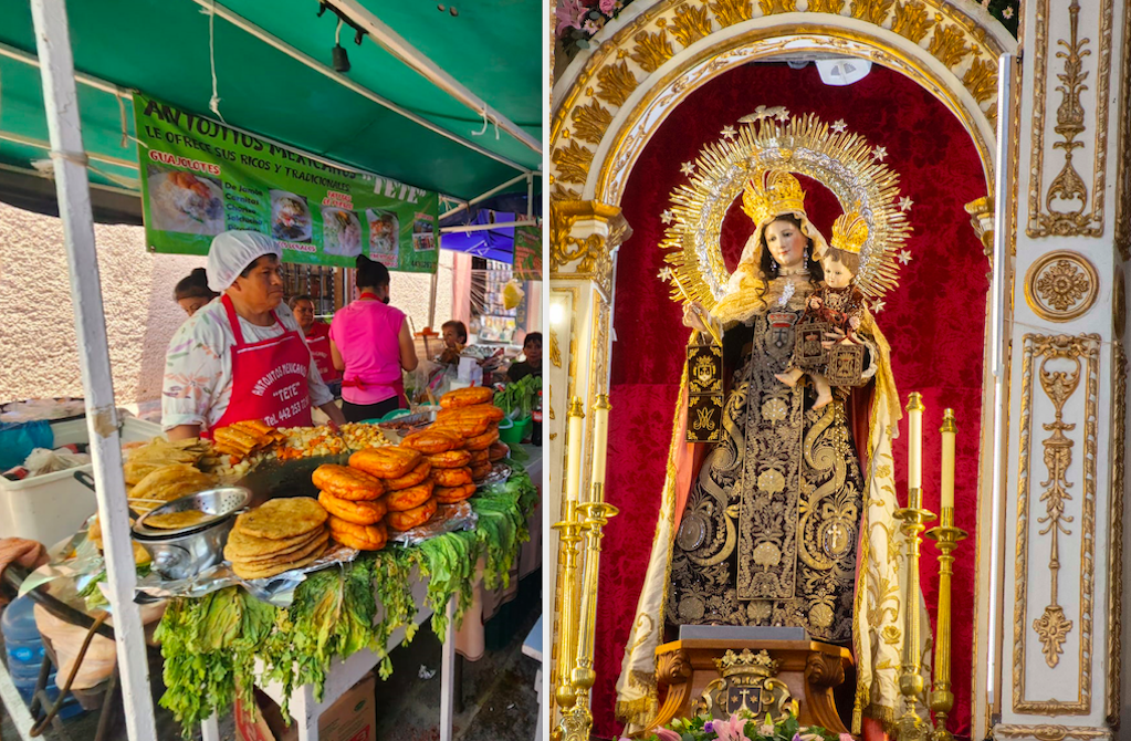 Hay fiesta en Querétaro en honor a la Virgen del Carmen