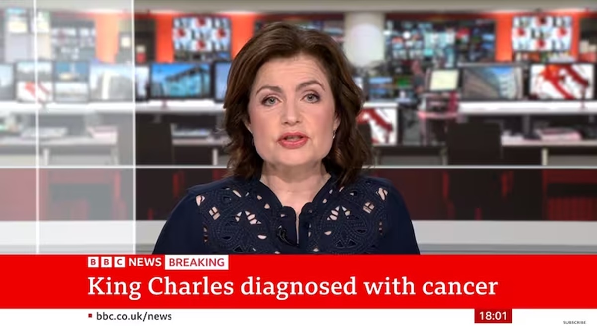 Así fue el momento en que la BBC anunció el diagnóstico del rey Carlos III