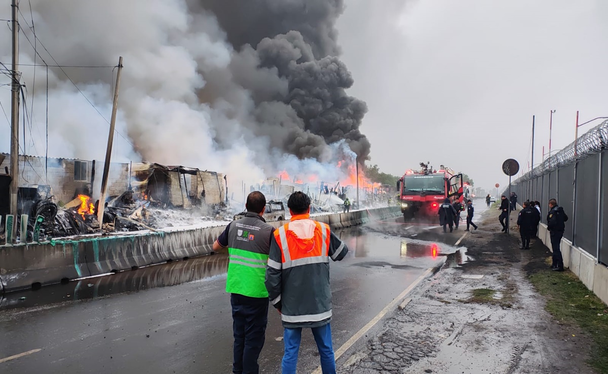  Incendio en Neza, por diesel: edil