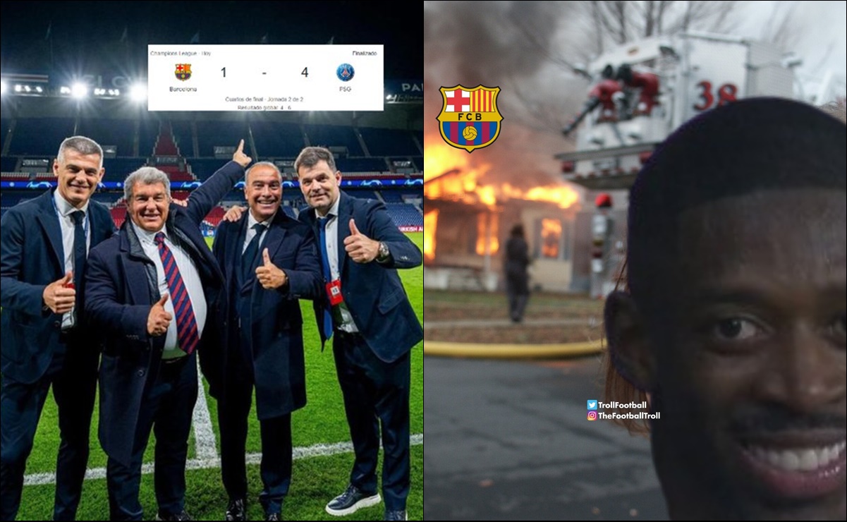 Barcelona fue eliminado de la Champions League por el PSG y es víctima de los memes