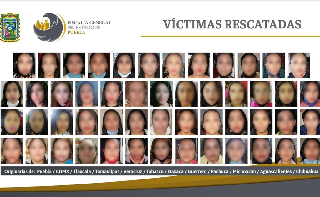 Rescatan a 74 mujeres víctimas de explotación sexual en Puebla 
