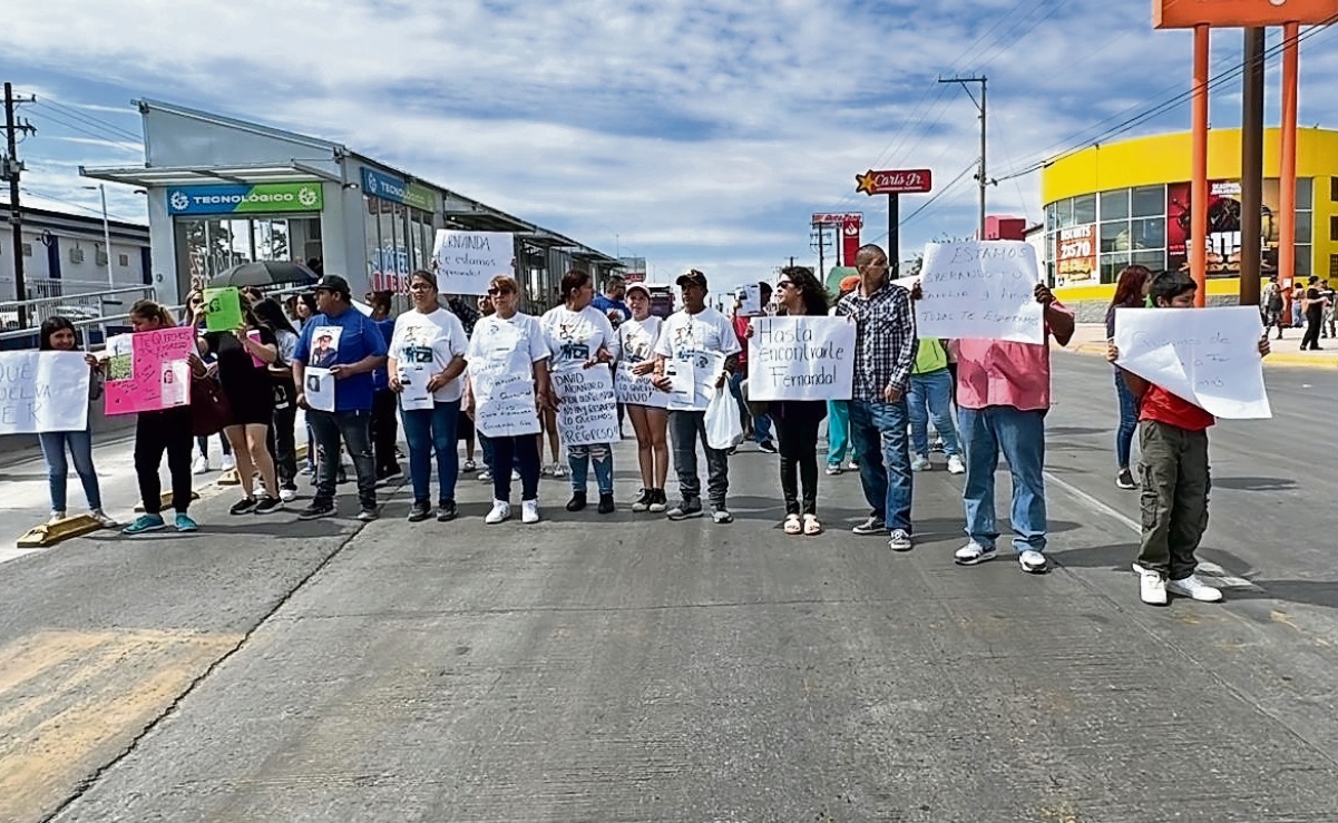 Marchan familiares de cuatro desaparecidos en Ciudad Juárez