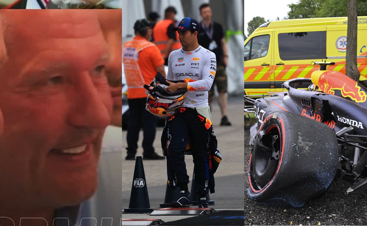 Papá de Max Verstappen se burló del accidente de Checo Pérez en el GP de Hungría