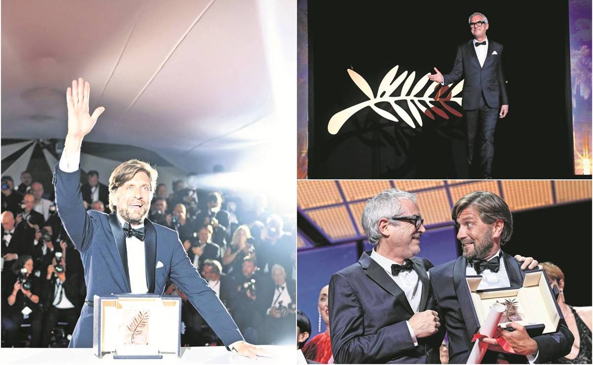 En Cannes, Triangle of sadness, sátaria contra élites, gana la Palma de Oro