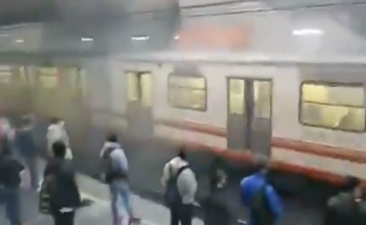 Redes reportan humo en Pantitlán; fue un tren que ya fue retirado, explica el Metro