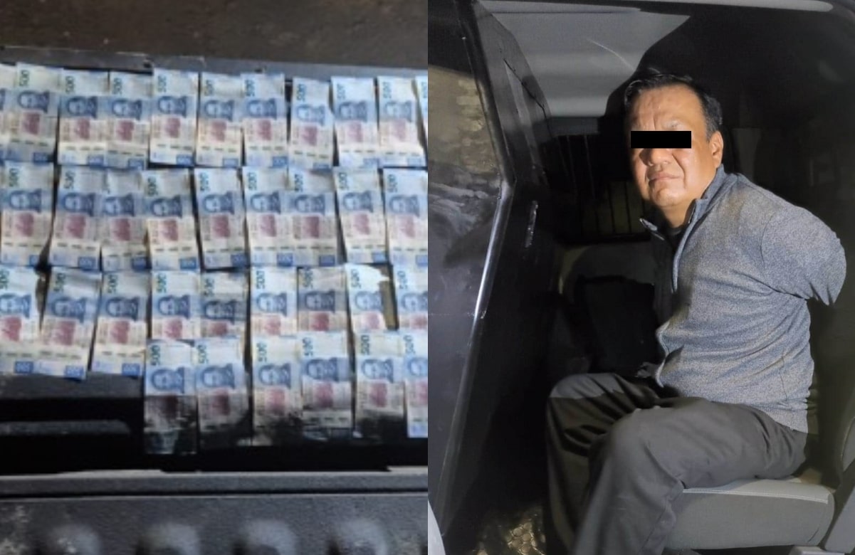 Se le cayeron los billetes: Descubren a empleado de empresa de valores robandose 38 mil pesos en Monterrey 