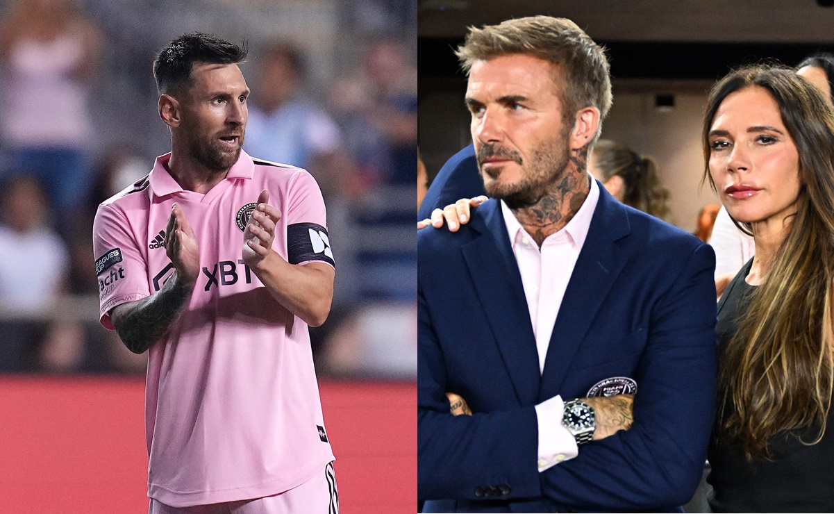 VIDEO: Messi provoca que David Beckham reciba regaño de su esposa en el estadio