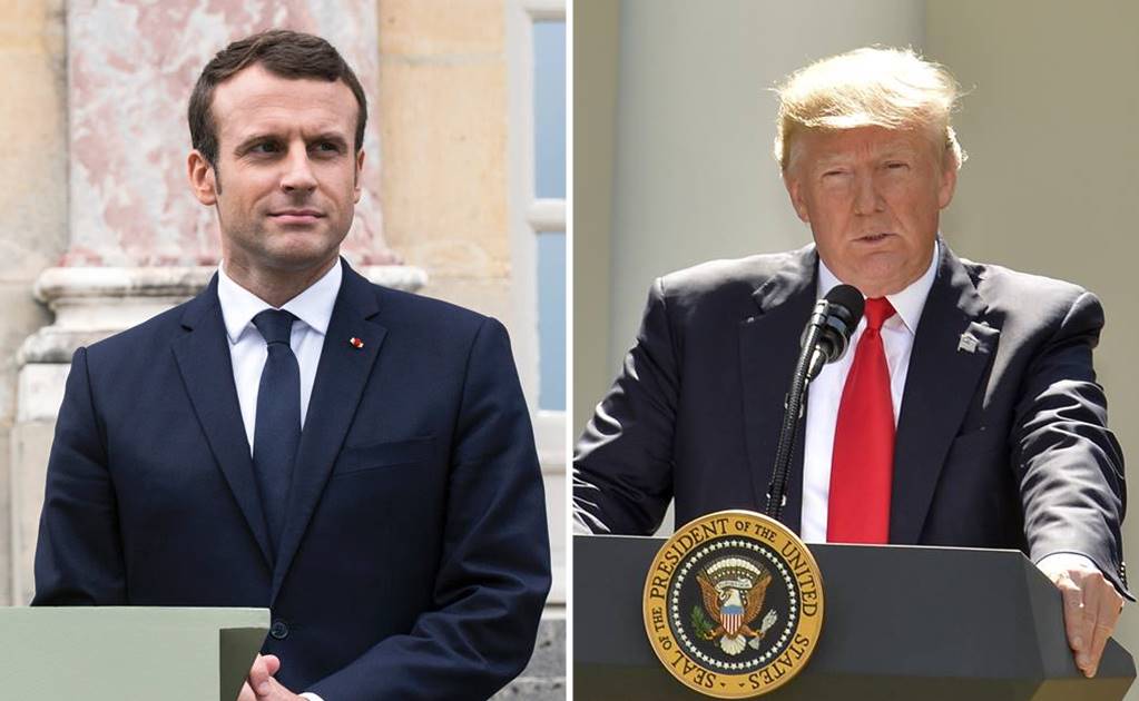 "Hagamos grandioso al planeta de nuevo"; Macron responde a decisión de Trump