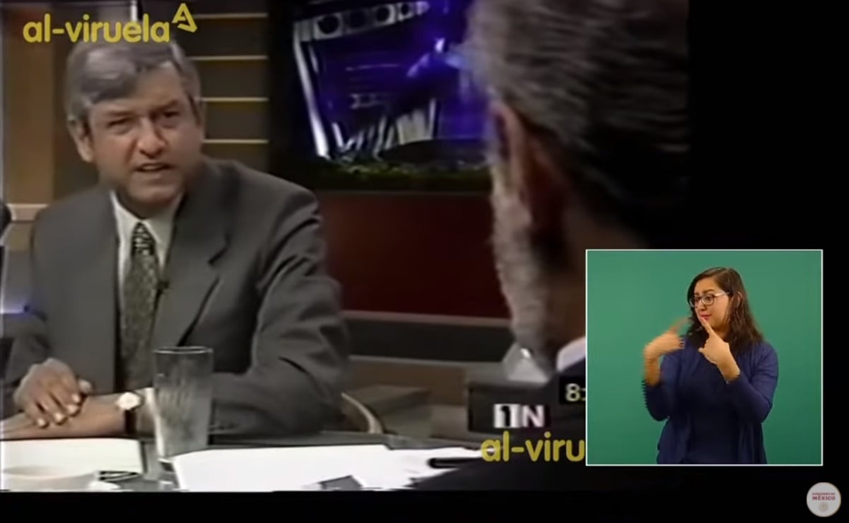 “Eso sí calienta”: AMLO revive en la mañanera debate del 2000 con Diego Fernández de Cevallos