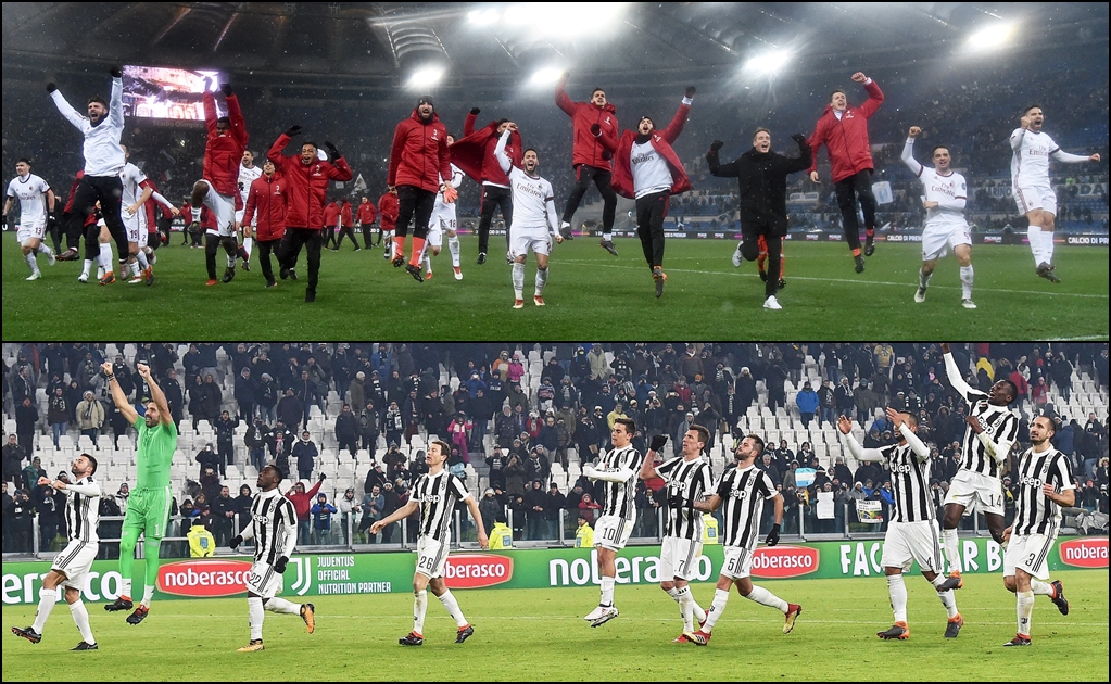Juventus y Milan van a la final de la Copa de Italia