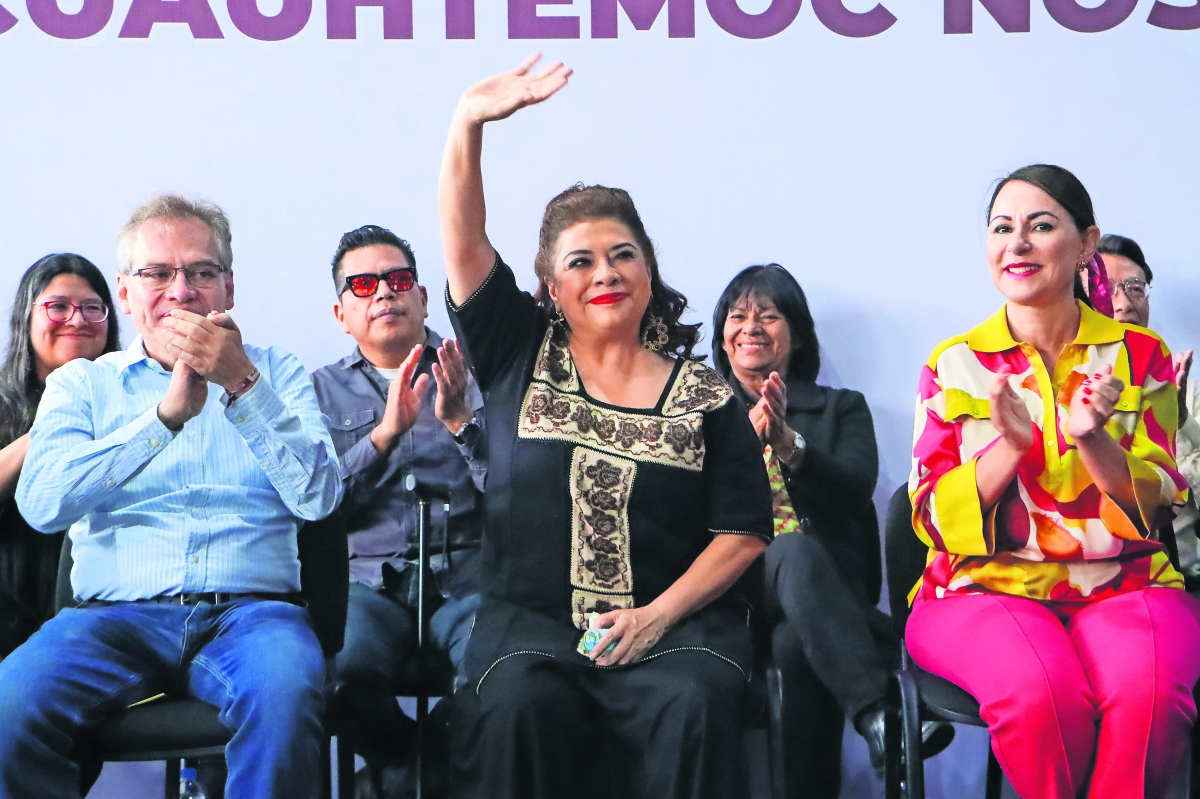 En Cuauhtémoc, Clara Brugada festeja su triunfo