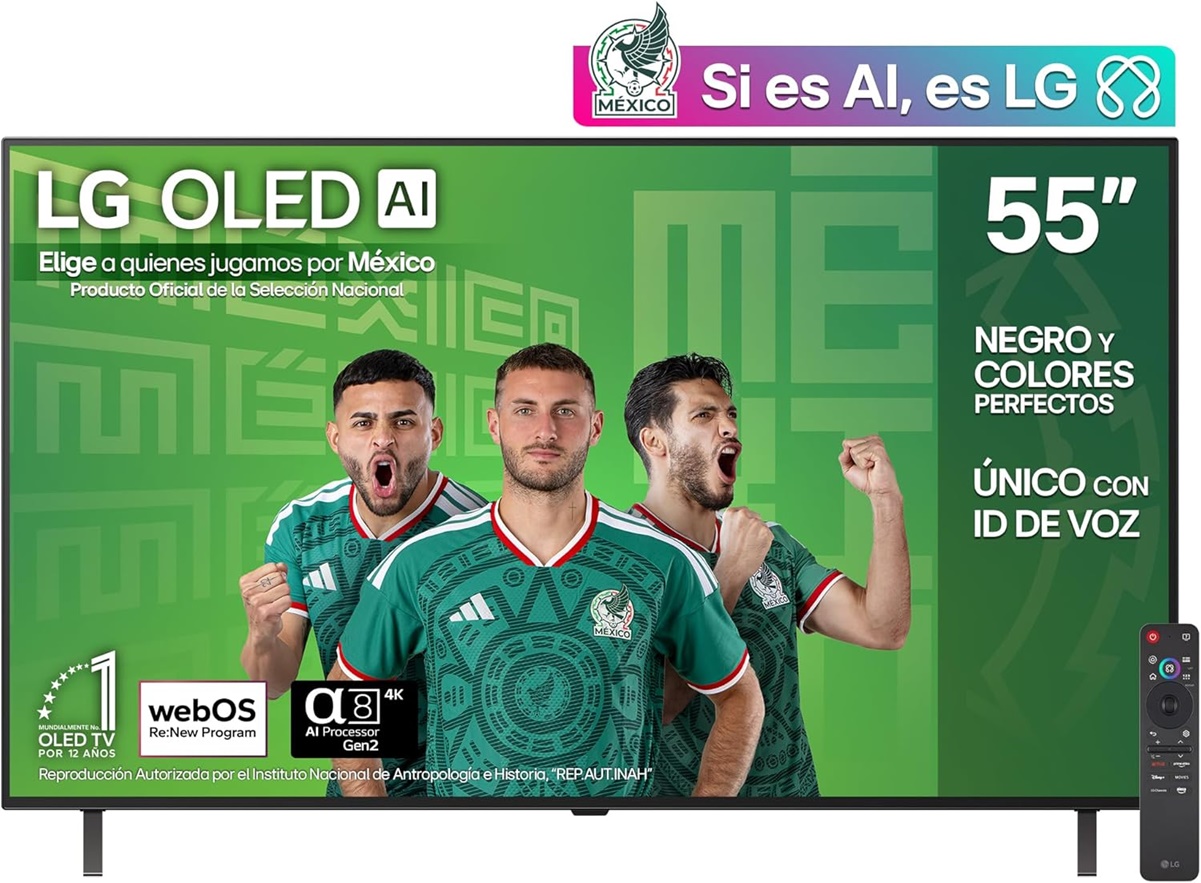 LG Pantalla 55 Pulgadas OLED AI B5 4K Smart TV