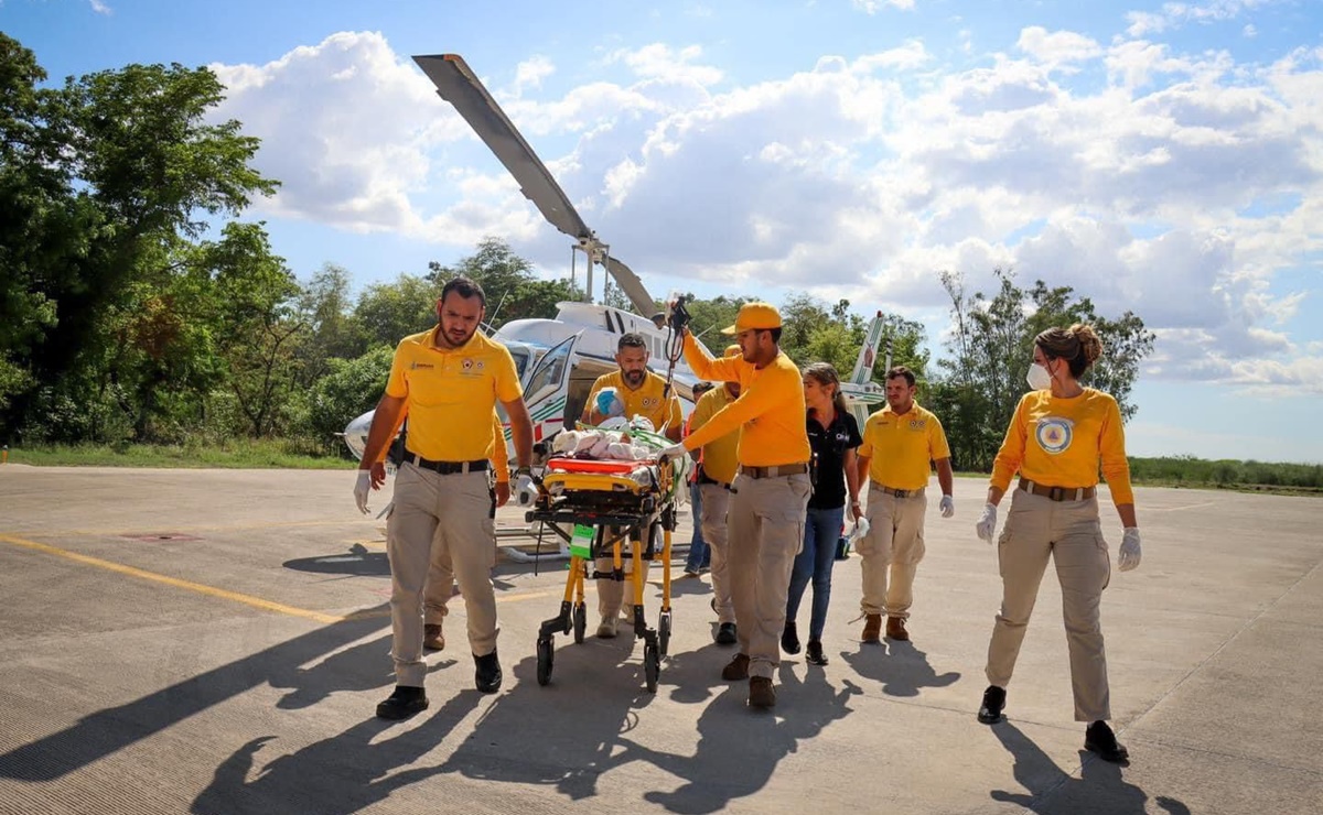 Niño de 5 años con lesión severa en el cráneo es trasladado en helicóptero al Hospital Pediátrico de Sinaloa