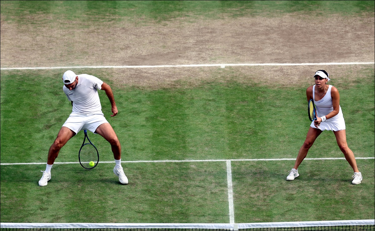 Wimbledon: Los mexicanos González y Olmos se cuelan en semifinales del dobles mixto
