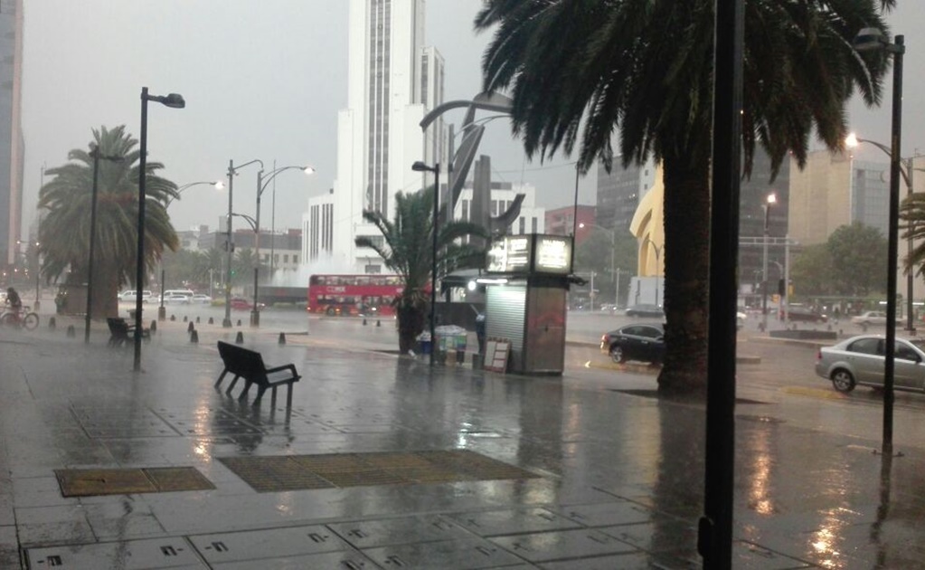 Reportan lluvia en nueve delegaciones de la CDMX