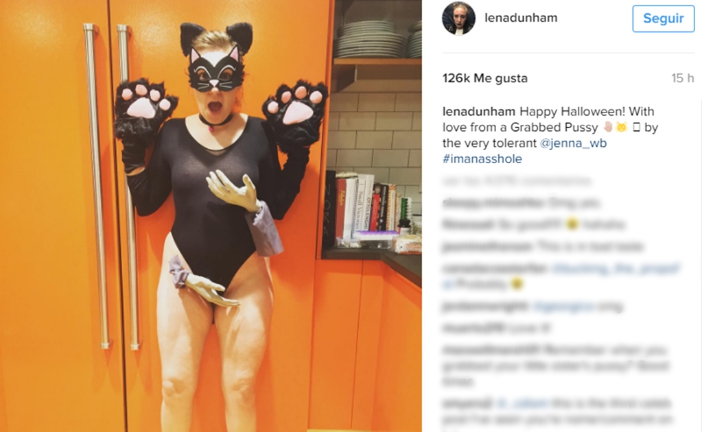 Lena Dunham también se inspira en Donald Trump para Halloween