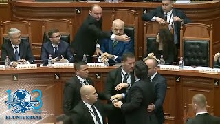 Lanzan tinta a la cara del primer ministro de Albania