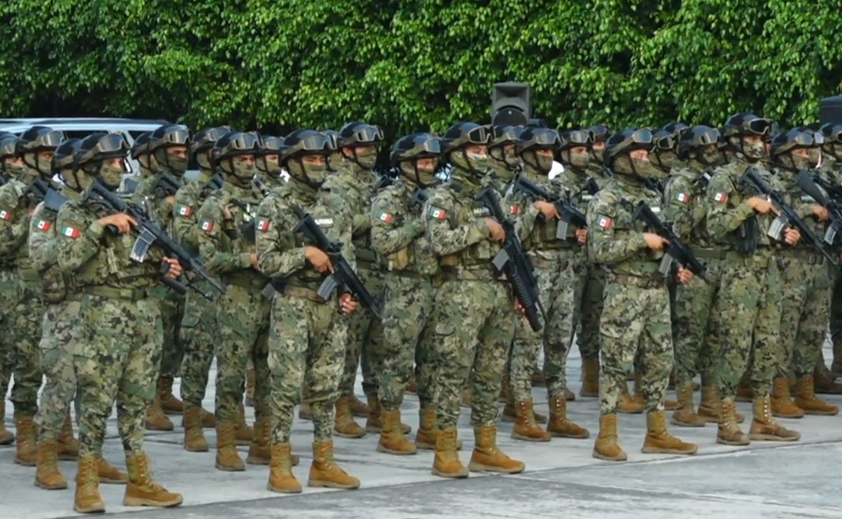 Llegan 200 marinos para reforzar seguridad en Colima
