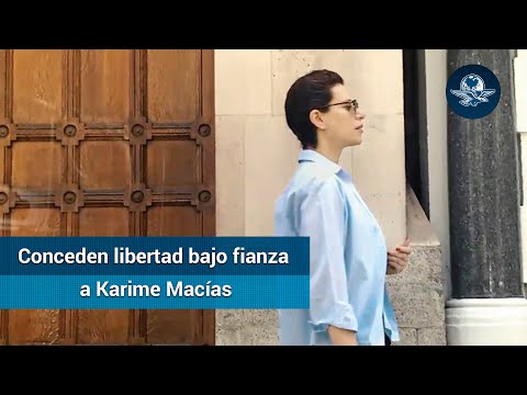 Karime Macías queda en libertad bajo fianza en Londres