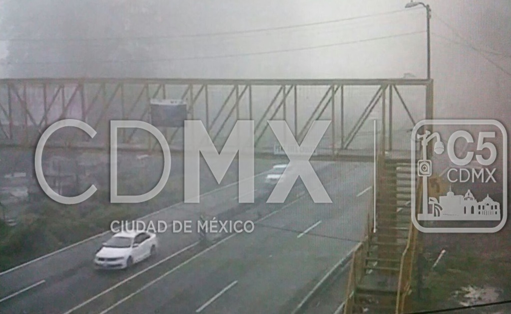 Se registra banco de niebla en la carretera México-Toluca