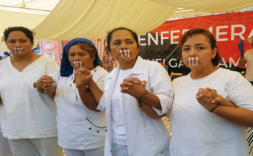 Enfermeras en huelga de hambre, con delicado estado de salud