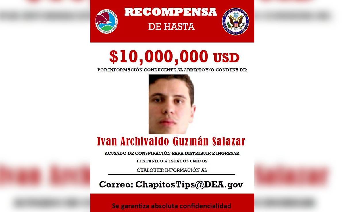 "Chapitos tips", el correo para informar del paradero de los Guzmán y obtener la recompensa millonaria