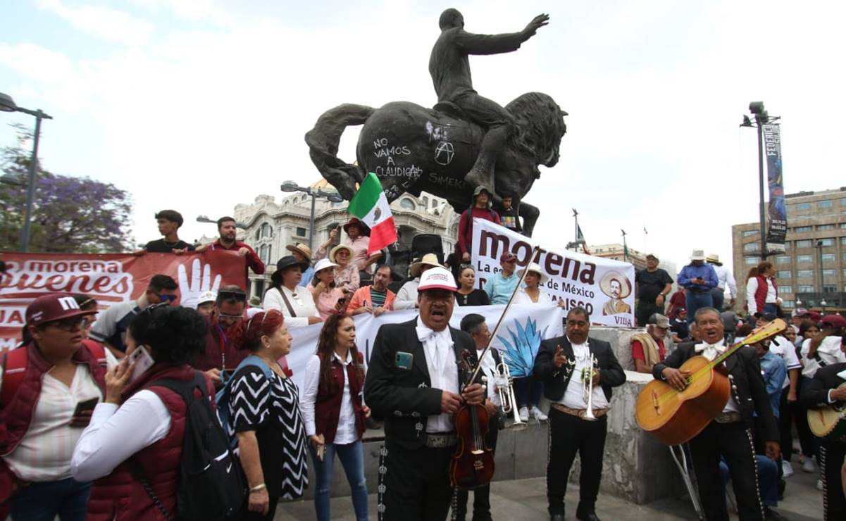 Horas previas a mitin de AMLO en el Zócalo, Sheinbaum y alcaldes de Morena en CDMX refuerzan convocatoria