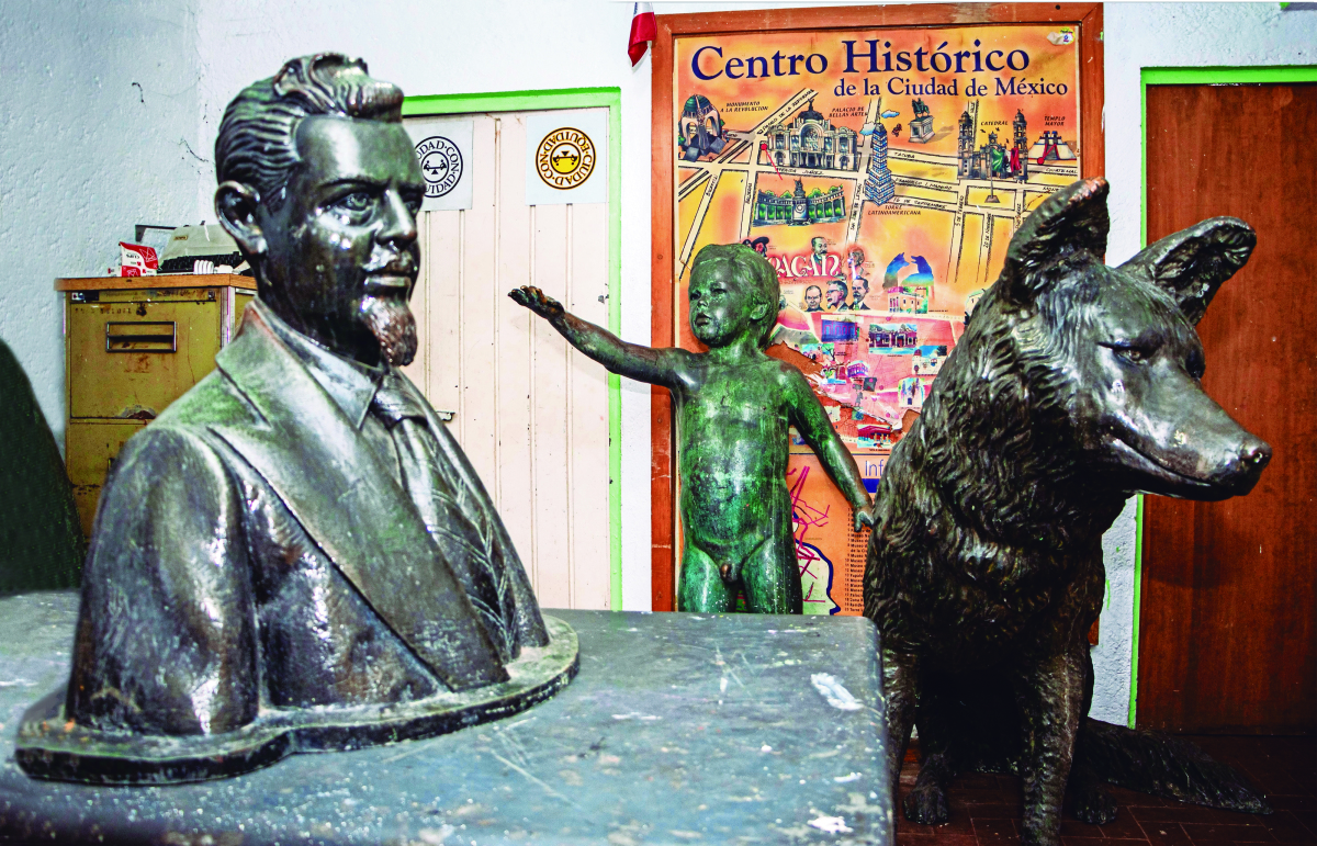 Coyoacán recupera tres esculturas históricas, no estaban perdidas sino arrumbadas