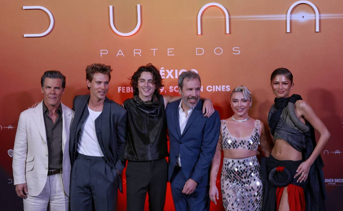 Zendaya y Timothée Chalamet presentan en México "Duna: parte dos"