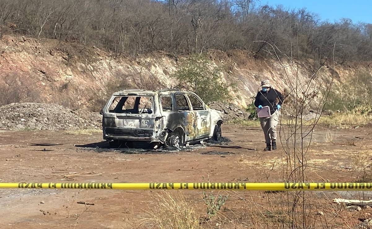 Encuentran cuerpo de persona calcinada dentro de camioneta en Culiacán, Sinaloa 