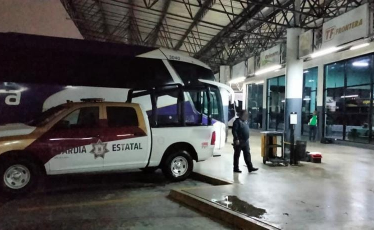 Intensifican vigilancia policial en centrales de autobuses de Tamaulipas