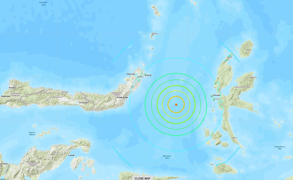 Cancelan alerta de tsunami en Indonesia tras sismo de 6.9