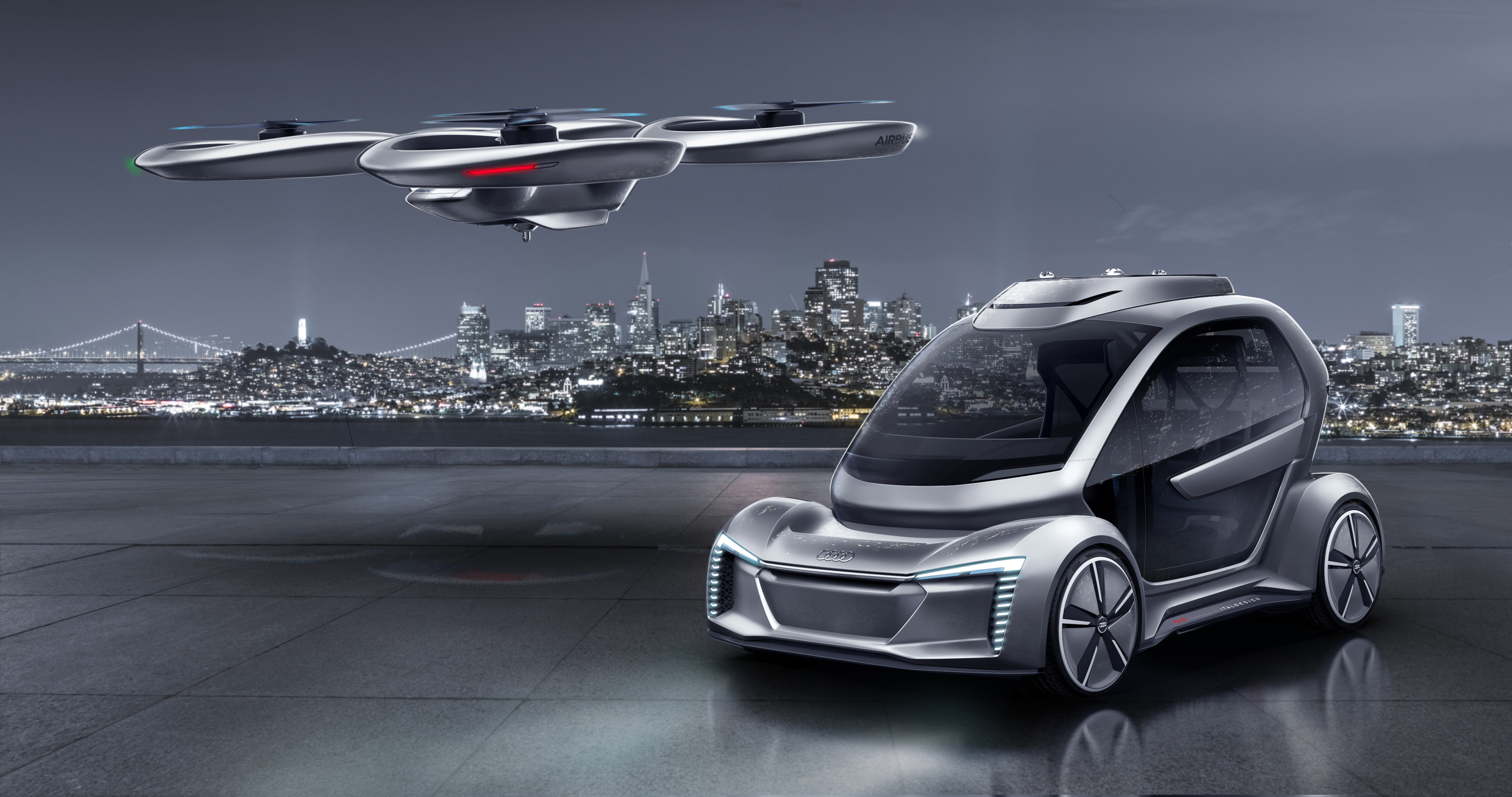 Pop Up Next: dron autónomo de coches y personas