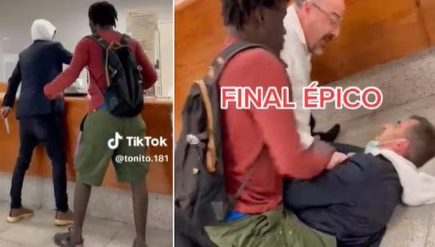 Héroe sin capa: migrante senegalés frustra robo en un banco y se hace viral