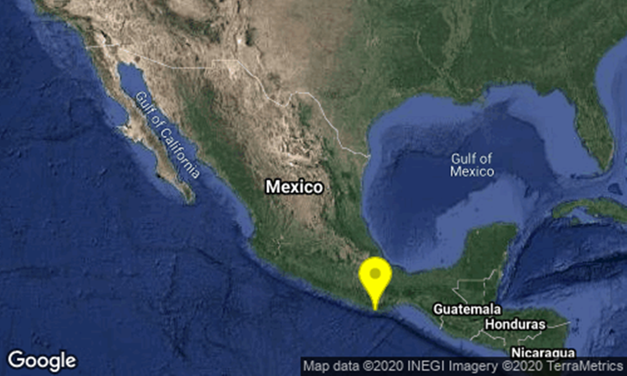 Registran sismo de magnitud 4.8 en Puerto Escondido, Oaxaca 