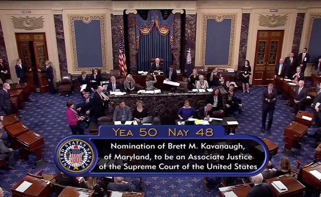 Senado de EU confirma a Brett Kavanaugh como nuevo juez del Tribunal Supremo