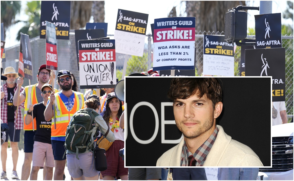 Ante huelga en Hollywood, reviven declaraciones de Ashton Kutcher en redes sociales donde acusó red de pedofilia
