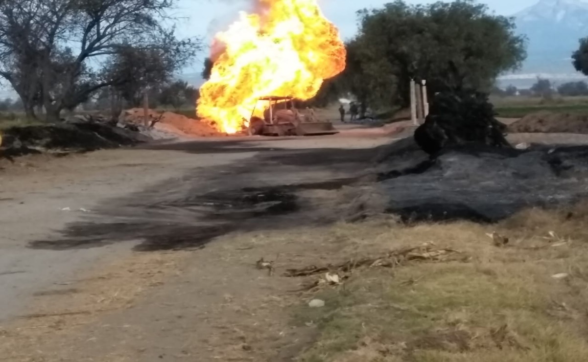 Controlan incendio provocado por fuga de Gas LP en Puebla