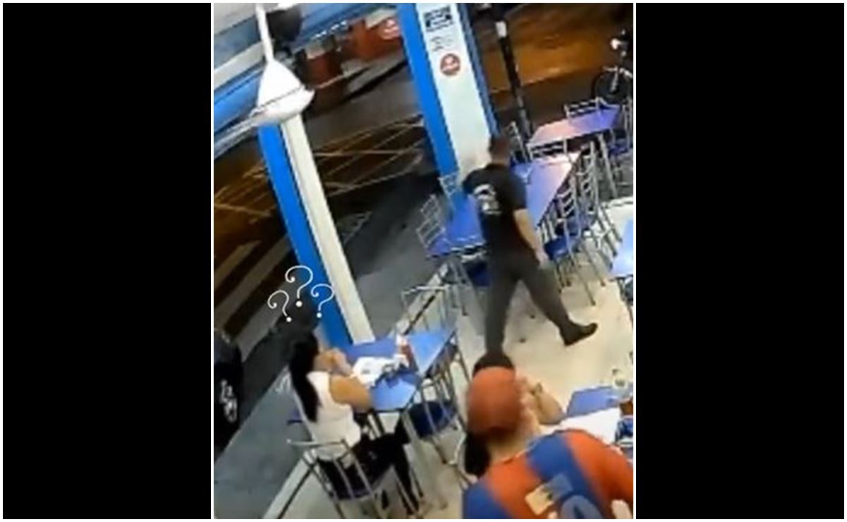 Video: Hombre abandona a su cita ante asalto en restaurante